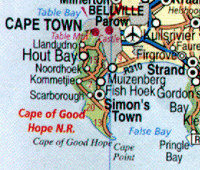 Map of The Cape